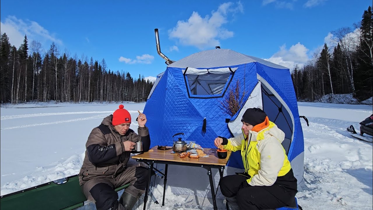 ПОХОД НА ОЗЕРО. ЗАКРЫЛИ ЗИМНИЙ СЕЗОН РЫБАЛКИ.