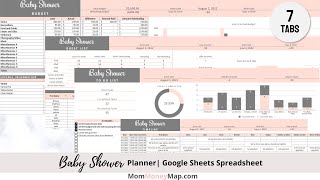 Baby Shower Planner Spreadsheet (Google Sheets)