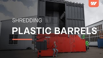 Giant WEIMA WLK 30 Super Jumbo shreds XXL plastic barrels