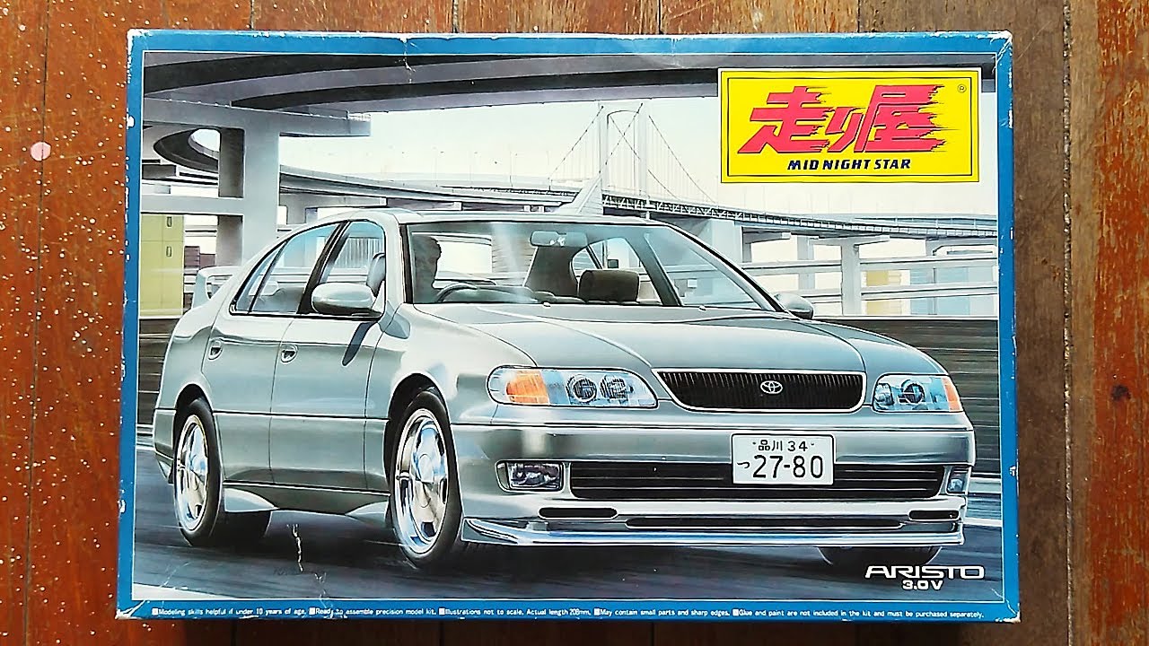Aoshima 1/24 Midnight Star Toyota JZS147 Aristo 3.0V | Plastic