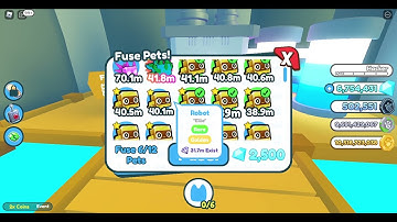 What happens when you fuse 12 Golden Robots? (Pet Simulator X!)