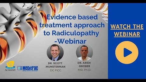 EVIDENCE-BASED APPROACH TO RADICULOPATHY - Webinar