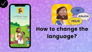 How to change the language on Bible for Kids? - Bible for Kids screenshot 5