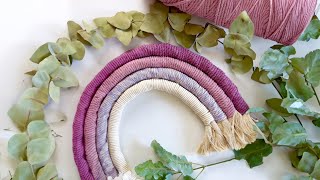 Learn how to create a macramé rainbow