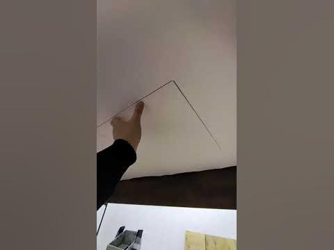 Люк в натяжном потолке - YouTube