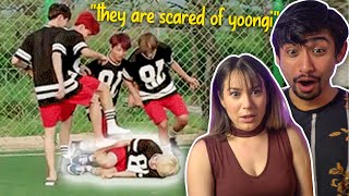 yoongi being bullied for 16 minutes straight - HILARIOUS COUPLES REACTION!