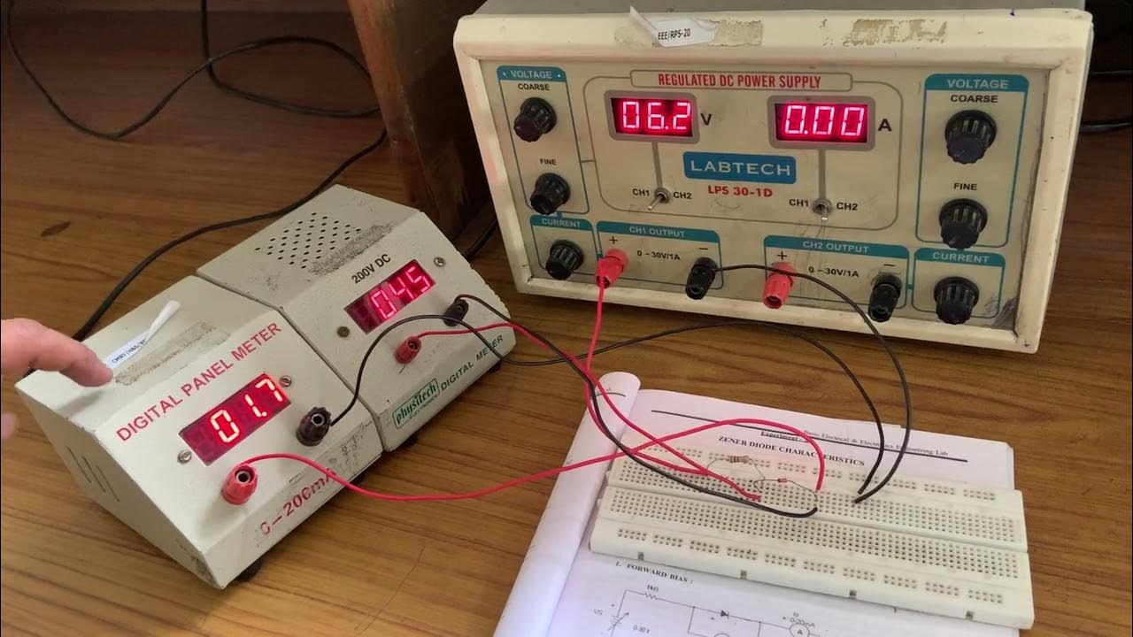 Zener diode lab experiment YouTube