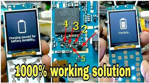 samsung b310e auto charging solution Samsung b310e charging paused forbattery durability /100%