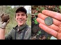 Found Coins from 1775 and Cannonball while Metal Detecting Forgotten Site!