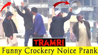 Funny Crockery Noise Prank In Public | Pranks in Public | @Yaya Crazy Pranks