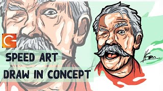 How To Draw In Concept App Software [SpeedArt] screenshot 5