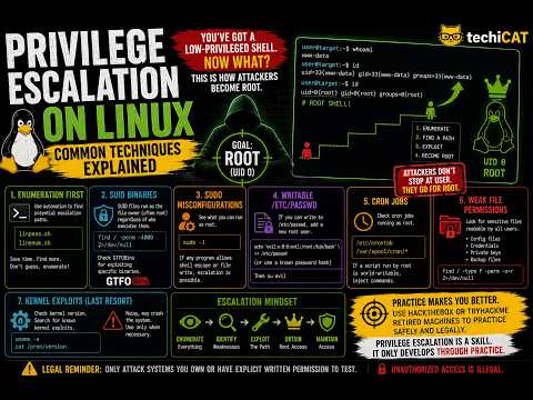 Linux Privilege Escalation Explained | Common Techniques for Beginners