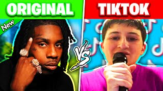 POPULAR RAP SONGS vs TIKTOK REMIXES