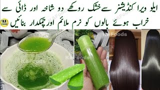 Aloe Vera Conditioner For Dry Hair Damage | Homemade  Hair Conditioner For Silky Smooth Soft Hair |