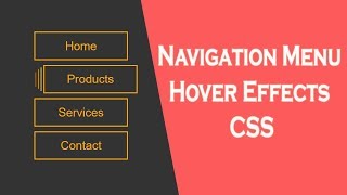 Navigation Menu Hover Effects css | cool css effects | Button hover effects css
