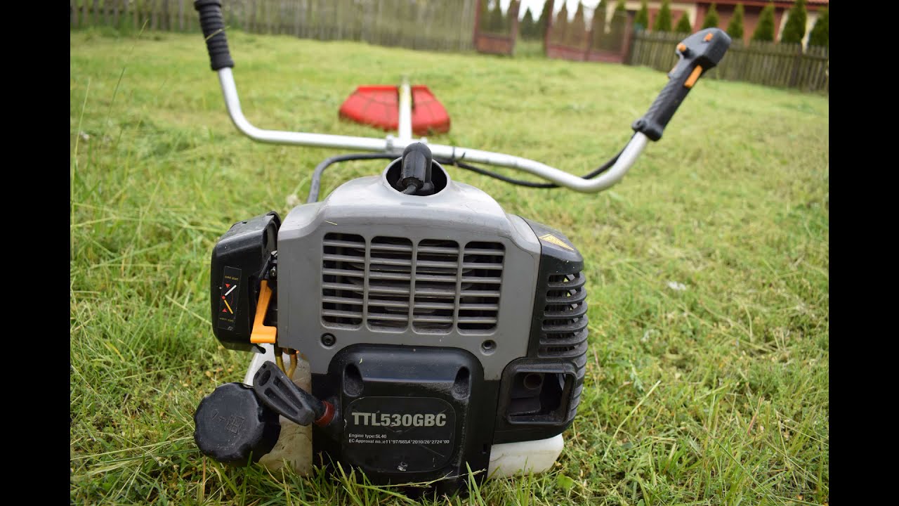 mix Toes Fumble The Titan TTL530GBC brushcutter is an amateur test - YouTube