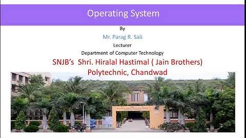 Introduction to Operating System (OSY - 22516)