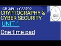 π One Time Pad Explained in Tamil | Classical Encryption Technique
