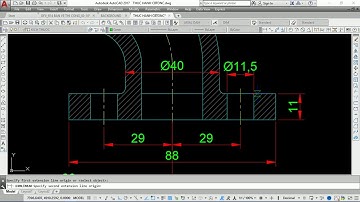 Luyện kỹ năng vẽ AutoCAD 2D  Cơ khí - Bài Tập 47