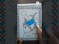 Colourful Madhubani Fish in 40 seconds 💙#shorts #madhubanipainting #art
