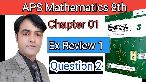 Review Exercise 1  Question NO 2 I Maths 8thI New Secondary Mathematics Book 3 II Loss/Profit