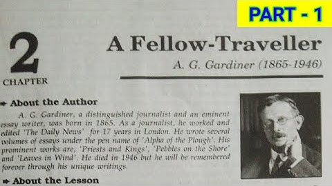 A Fellow Traveller (part 1)