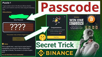 Binance Bitcoin Button Puzzle | Passcode Answer! | How to crack the binary code.