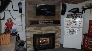 In this video I build a fireplace surround for a gas log insert using old barn wood for my brother Da Da. He is planning a renovation of 