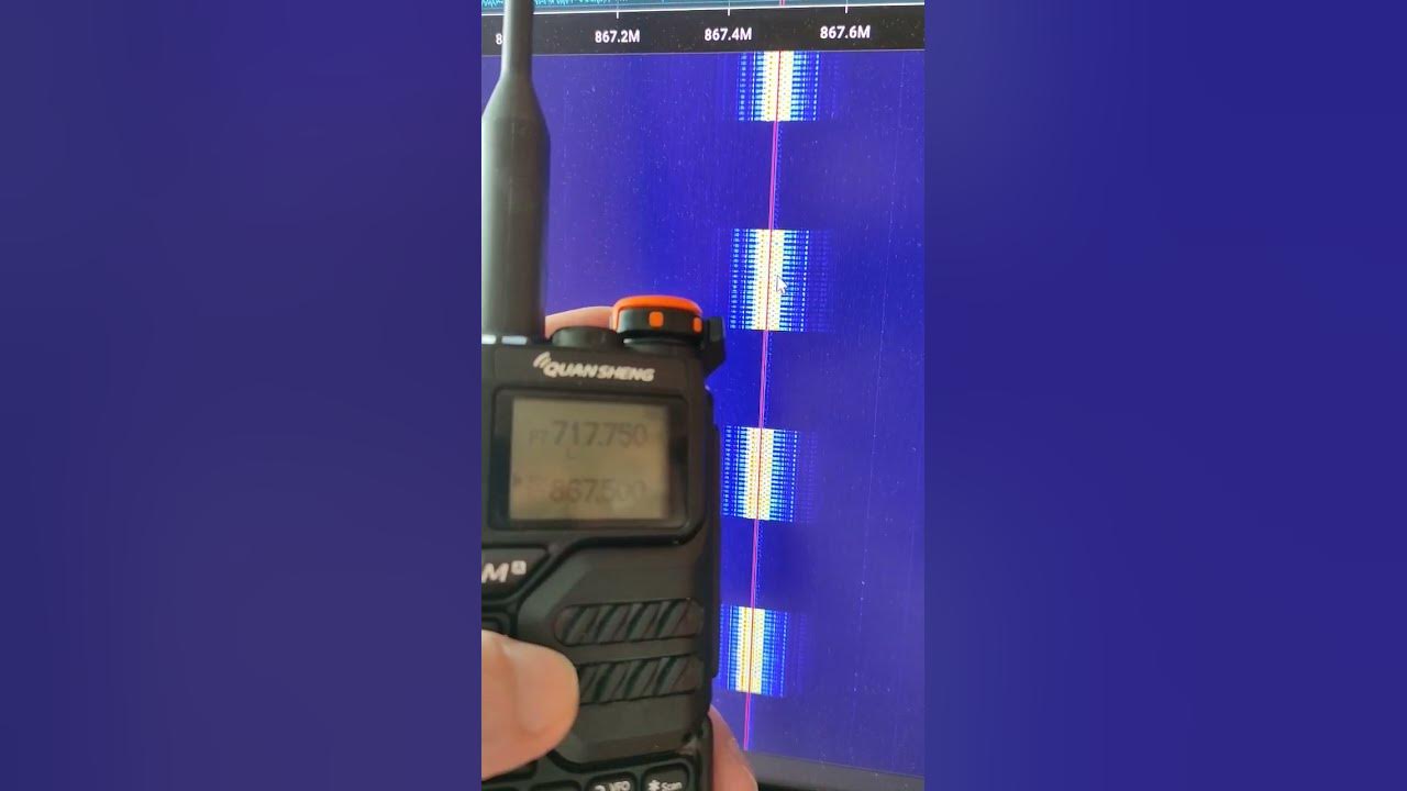Quansheng uv-k5 867.5 MHz using modded firmware - YouTube