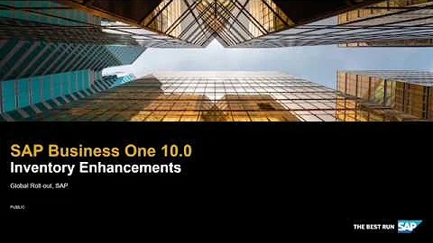 SAP Business One 10.0 Inventory Enhancements