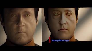 Data De-age Split-Screen Comparison