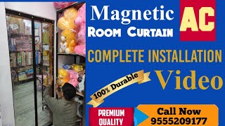 Magnetic Curtains Installation Video by V-HAN PRODUCTS , Magnetic Mosquito and AC Room Curtain
