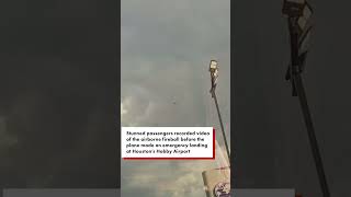 Dramatic video shows flames shoot from plane engine: ‘Damn, it’s gonna go down!’ #shorts