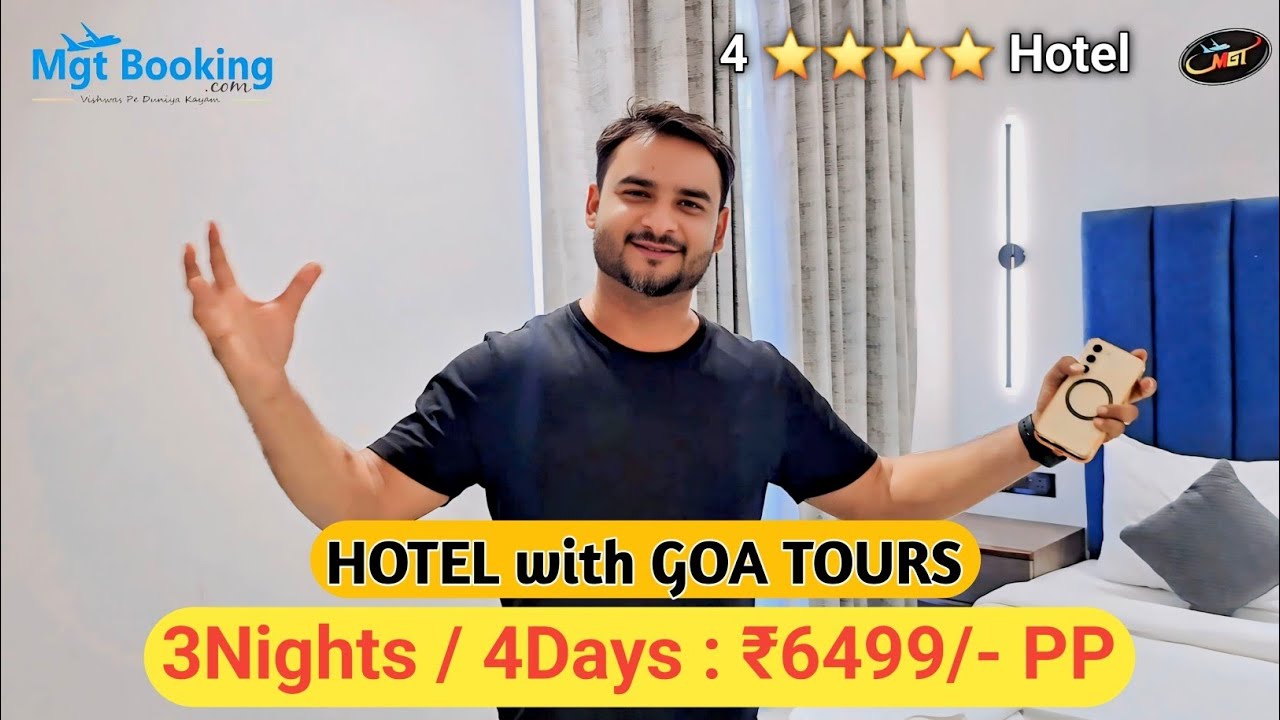 Hotel with Goa Tours | Couple Packahe | Budget Couple Package ₹6499/- PP | Mgt Vlogs 