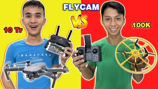 FlyCam Phát Sáng 100k vs FlyCam DJI Mini SE 10 triệu - Đồ chơi con nhà giàu và nhà nghèo có gì khác?