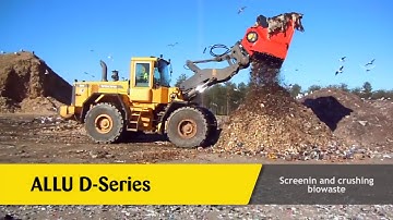 ALLU Transformer Screener Crusher - Crushing Biowaste