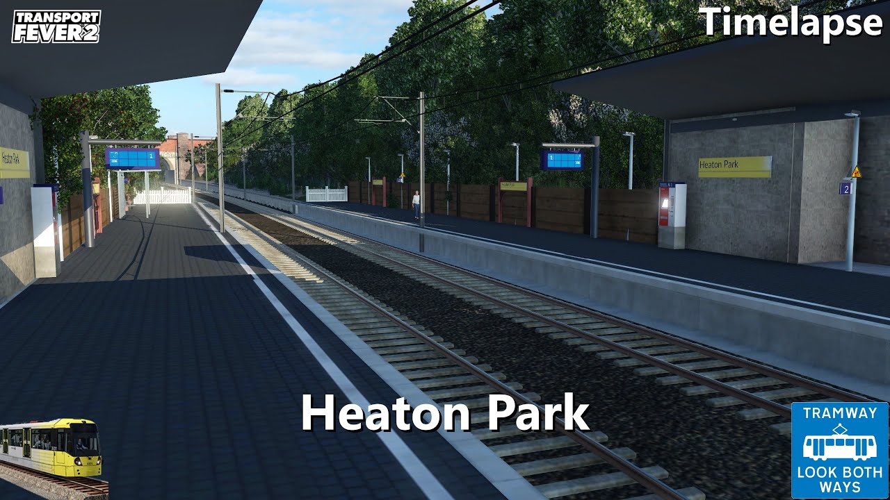 Heaton Park (Timelapse + Ride) - Manchester in Transport Fever 2 - S3E6