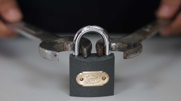 How to open a lock with a nut wrench