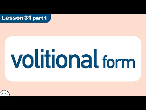 Volitional form | Minna no Nihongo | Lesson 31 part 1