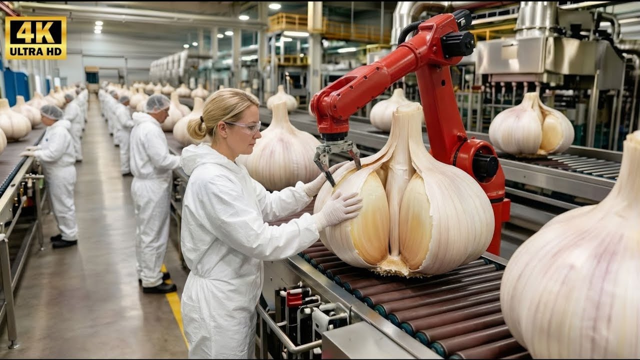 Inside the 1,000,000 LB Garlic Plant – The INSANE Dehydration of Modern Silky Powder Production
