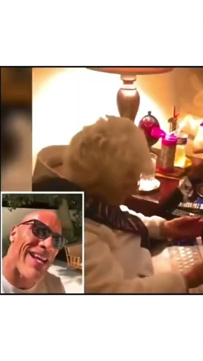 The Rock Surprises 100 Year Old Fan On Her B-Day 😄 (Wholesome Celebrity Moment)