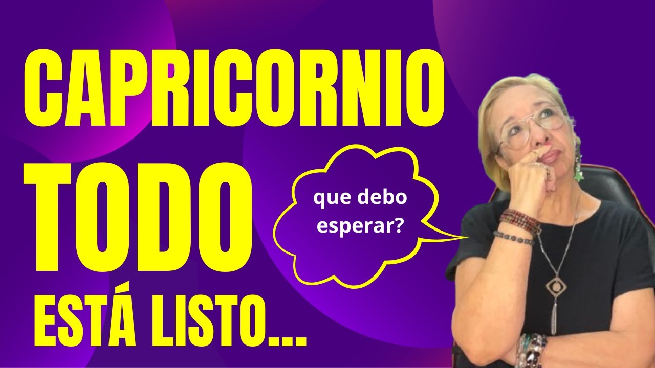CAPRICORNIO! La distancia ALGO AVANZA Y MIRA AHORA LO QUE PASA EN EL ...