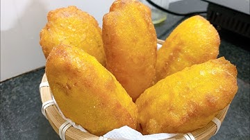 Bánh Chuối Chiên - Cách pha bột bánh chiên phồng giòn xốp để lâu không mềm không xẹp.