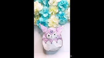 Kuromi squishmallow tutorial #asmr #kuromi #squishy #squishmallows #tutorial #shorts #sanrio #yt