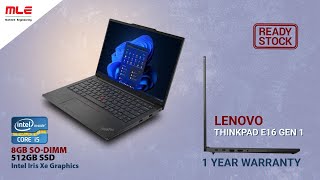 Lenovo ThinkPad E16 Gen 1 Core i5 13th Gen Unboxing | MLE #lenovo #thinkpad #intel #laptop