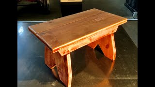 How to build a basic foot stool with hand tools. Plans link https://drive.google.com/open?id=0B-lfVPPVlpqSRG9xQk43NnZ....