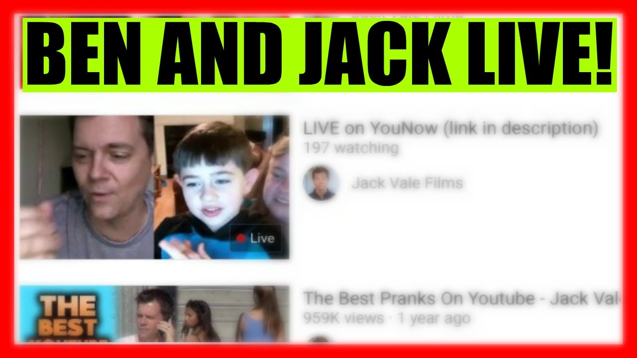 😎 BEN TALKS TO JACK VALE LIVE! 😎