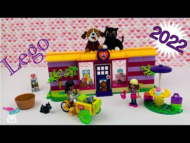 LEGO Friends - Tieradoptionscafé - Pet Adoption Café - 41699 - Stop Motion  - Toy Unboxing - Minifilm - YouTube