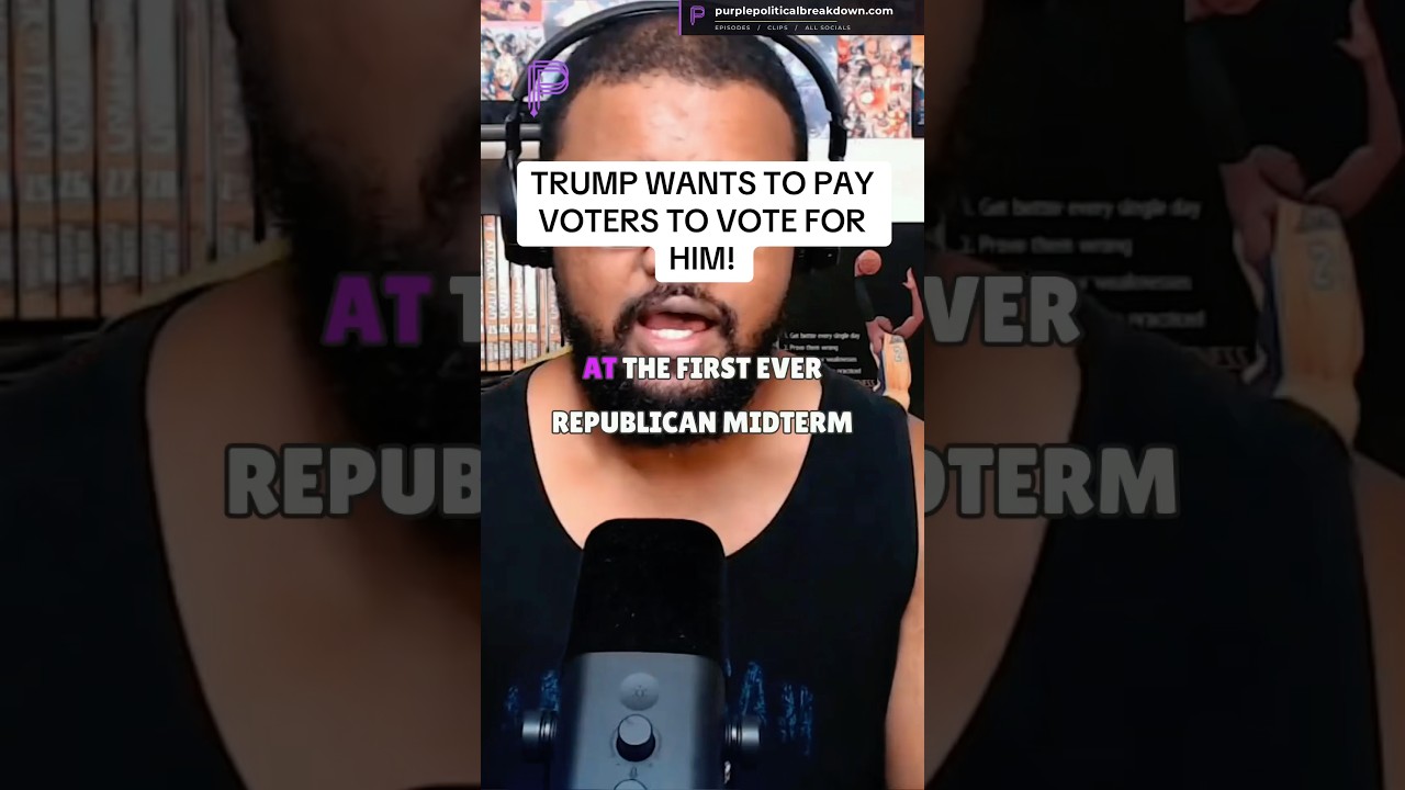 TRUMP WANTS TO PAY VOTERS TO VOTE FOR HIM! #donaldtrump #politicalnews #americanpolitics #maga