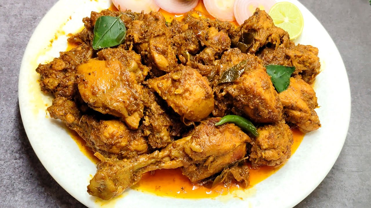 Chicken Bhuna Masala | Dry Chicken Bhuna | Chicken Bhuna Masala Recipe | Masala Chicken 